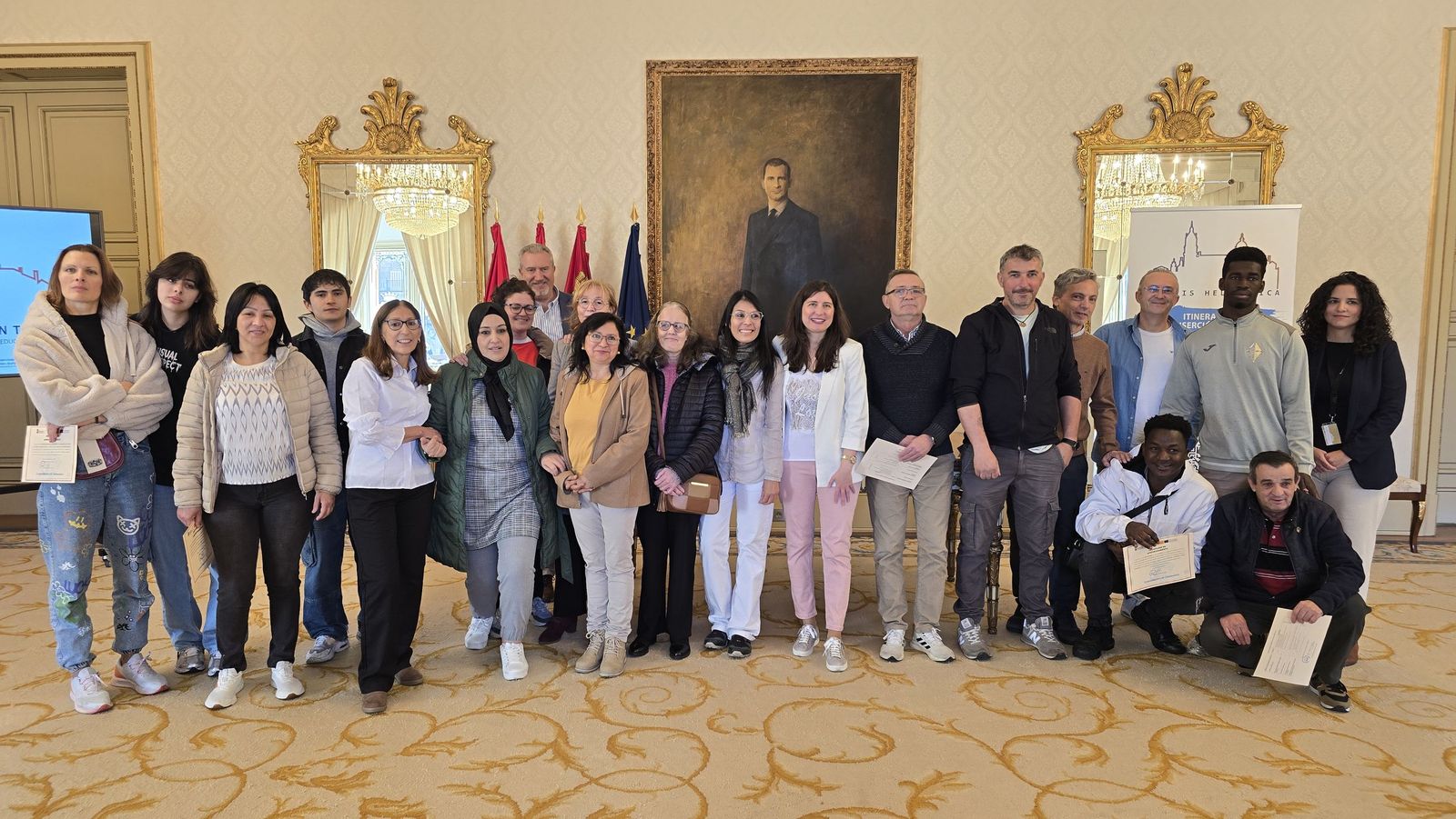 Entrega de diplomas de los primeros cursos de formación del proyecto Laboris Helmántica