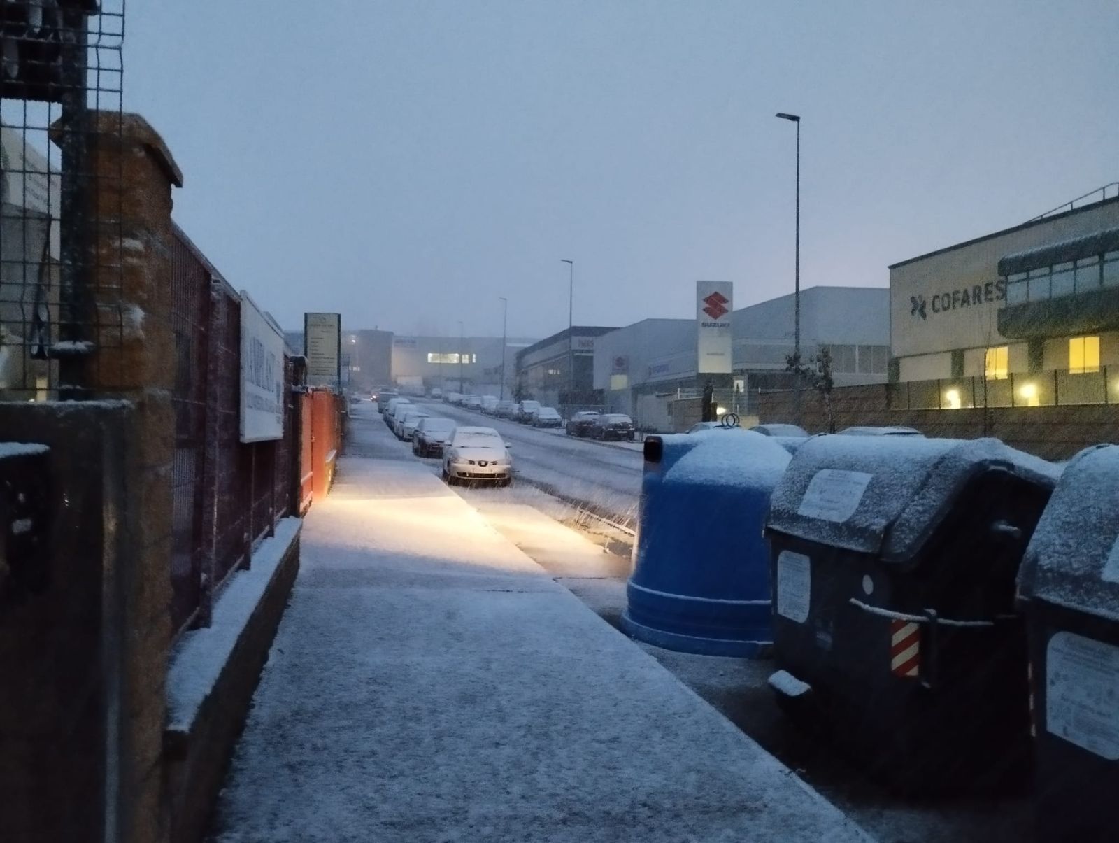 Nieve en Zamora capital este miércoles