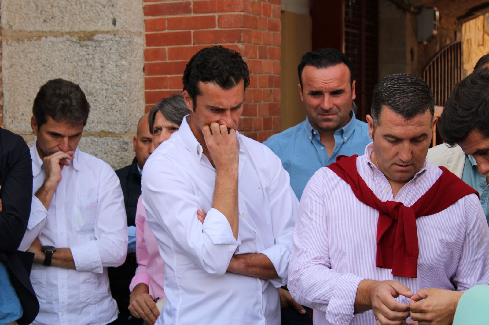 Sorteo de la corrida de Vellosino para Damián Castaño, Diego San Román e Ismael Martín en La Glorieta