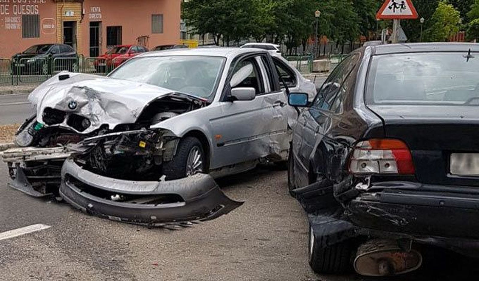 Dos heridos en un accidente en la calle Carlos Pinilla de Toro