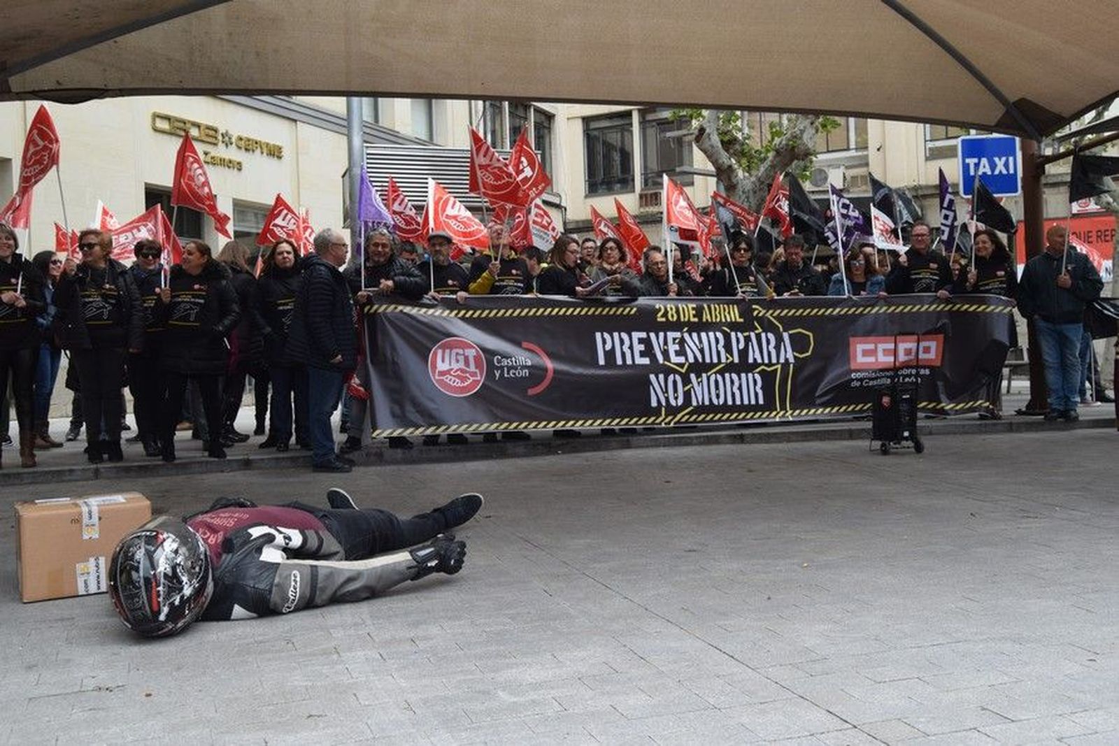 Simulacro CCOO Accidente laboral Motorista (6)