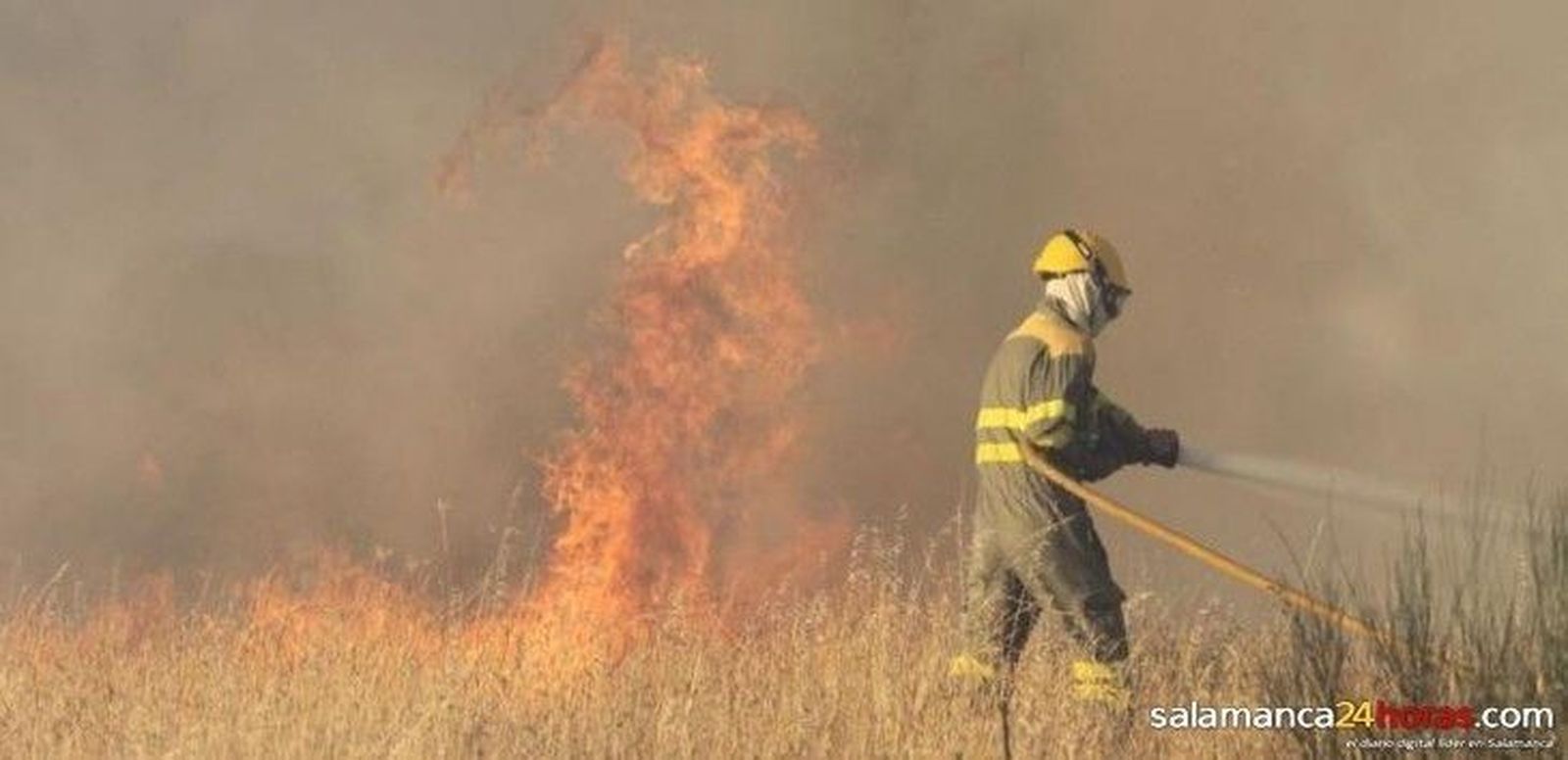 Incendio en el polvorín de Tejares
