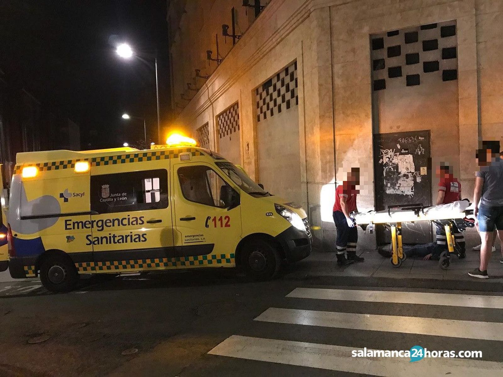 Pelea ambulancia 112