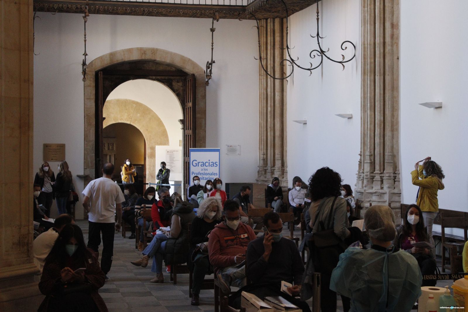 Vacunación del personal docente y trabajadores de los centros educativos de Salamanca