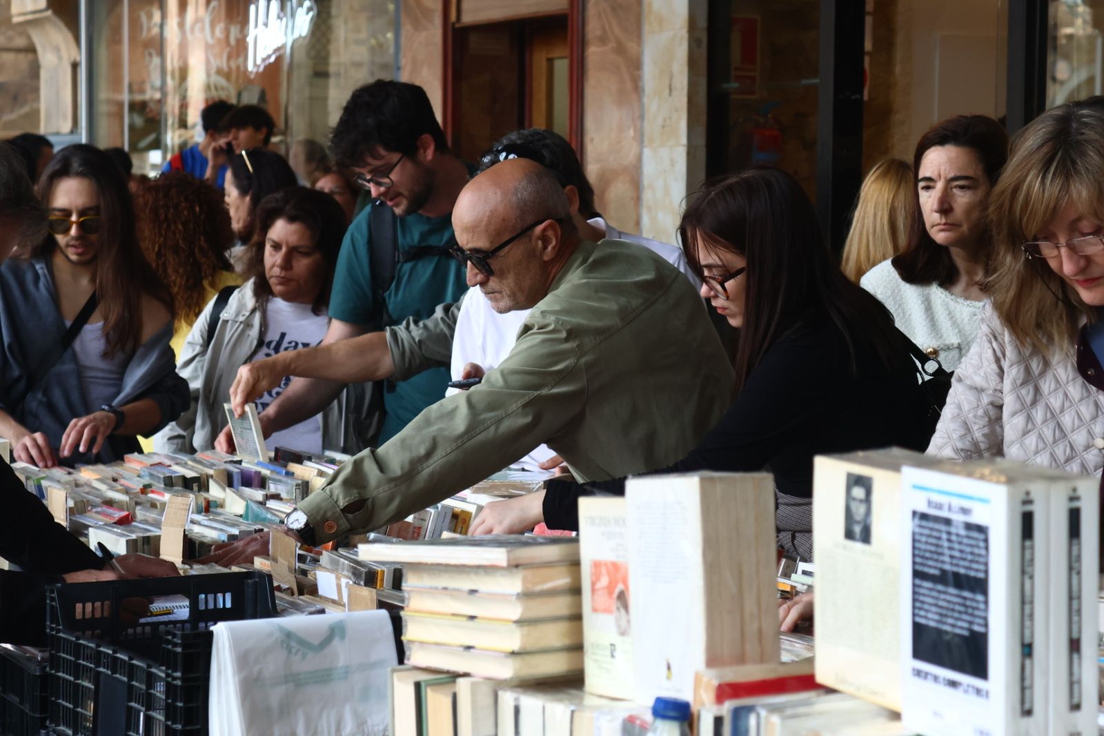 Día del Libro en la Plaza Mayor de Salamanca