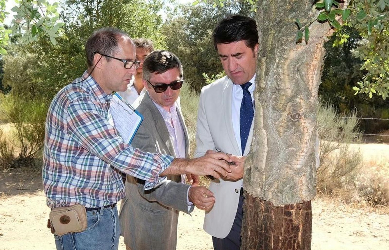 Visita del consejero a Valdelosa para comprometerse con los montes particulares