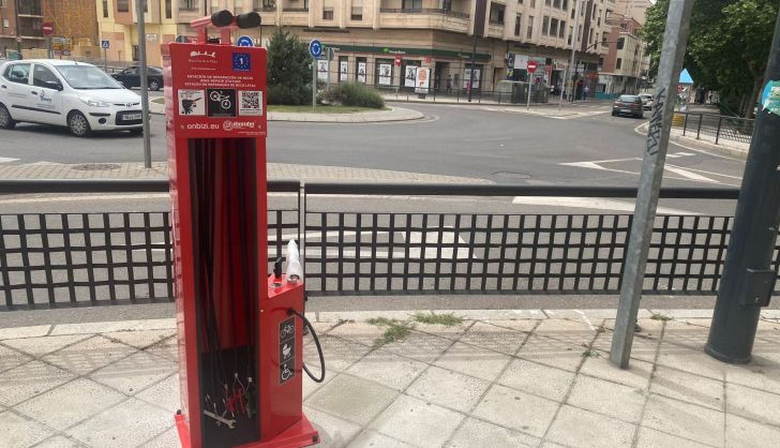 Imagen de la estación de reparación instalada
