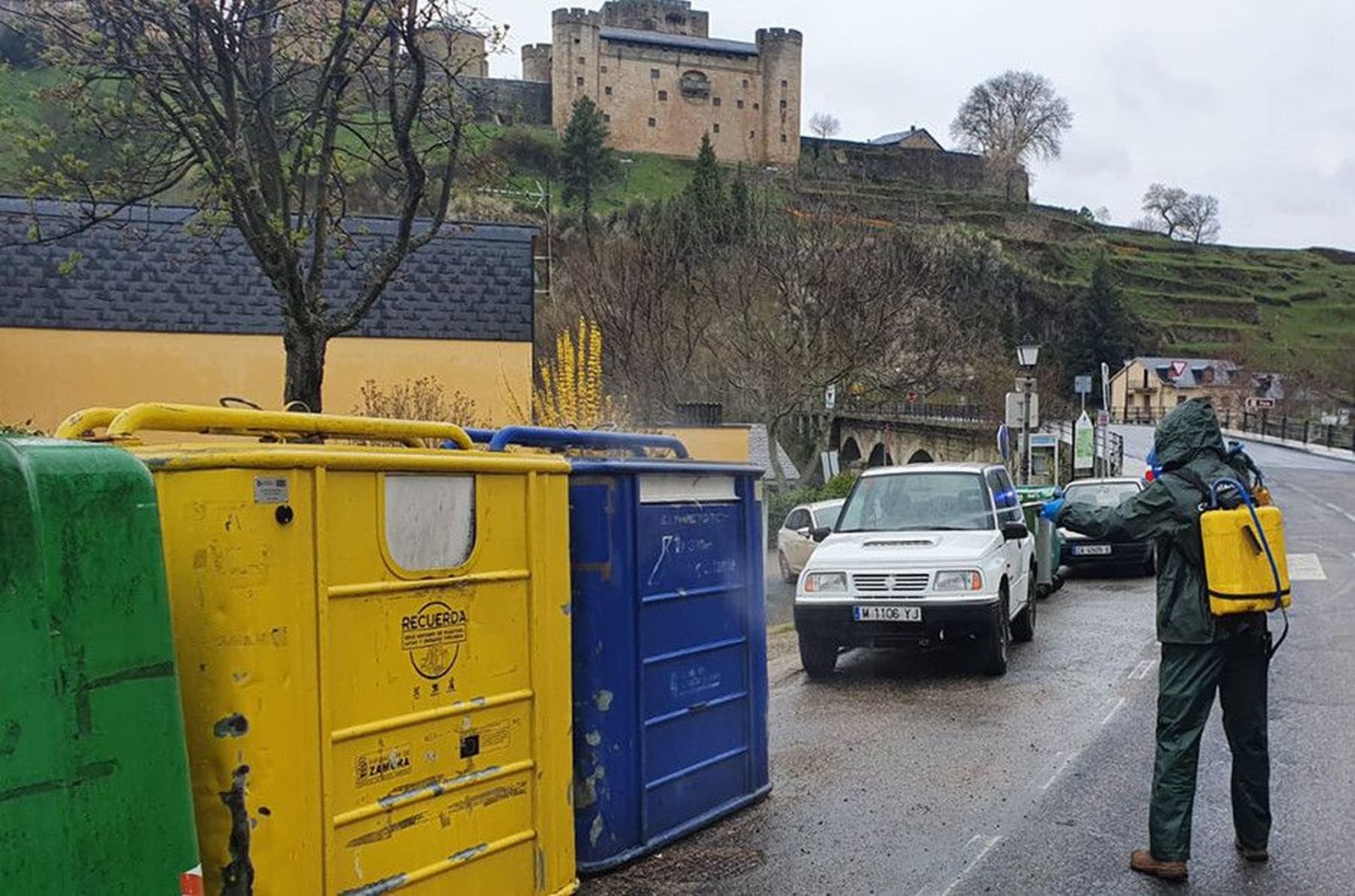 Desinfección contenedores