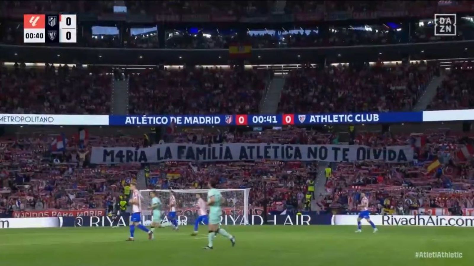 Homenaje a María en el Wanda Metropolitano