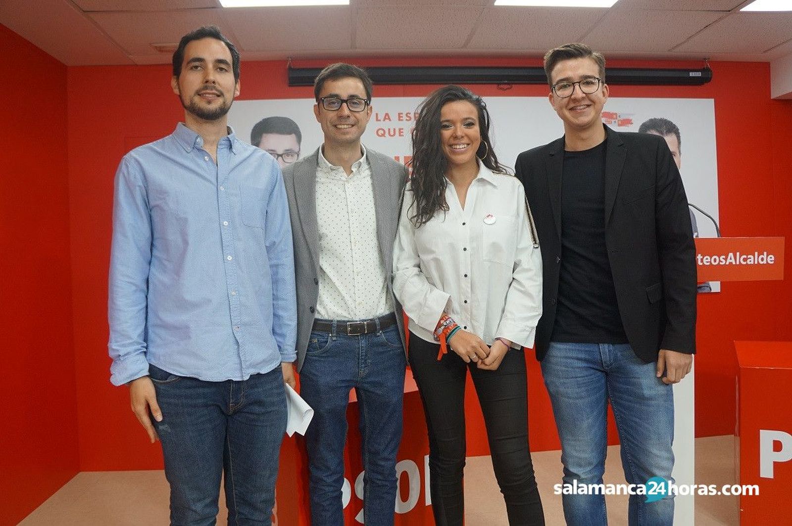 José Luis Mateos, Daniel Gonzalo, Javier Fernández y Sarah Pérez