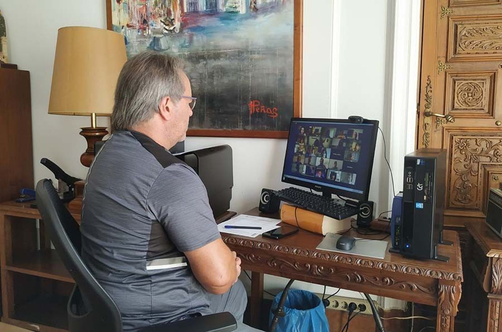 Guarido en un momento del Pleno del pasado mes de mayo