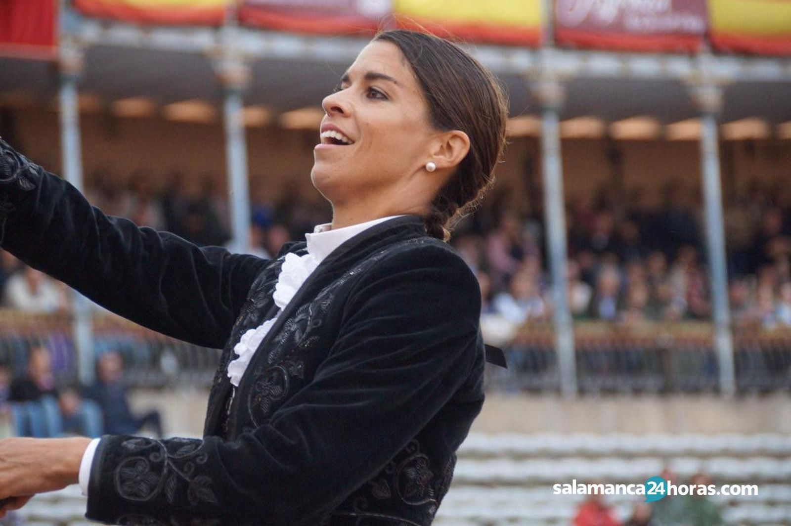 Lea Vicens en la plaza de toros de Salamanca