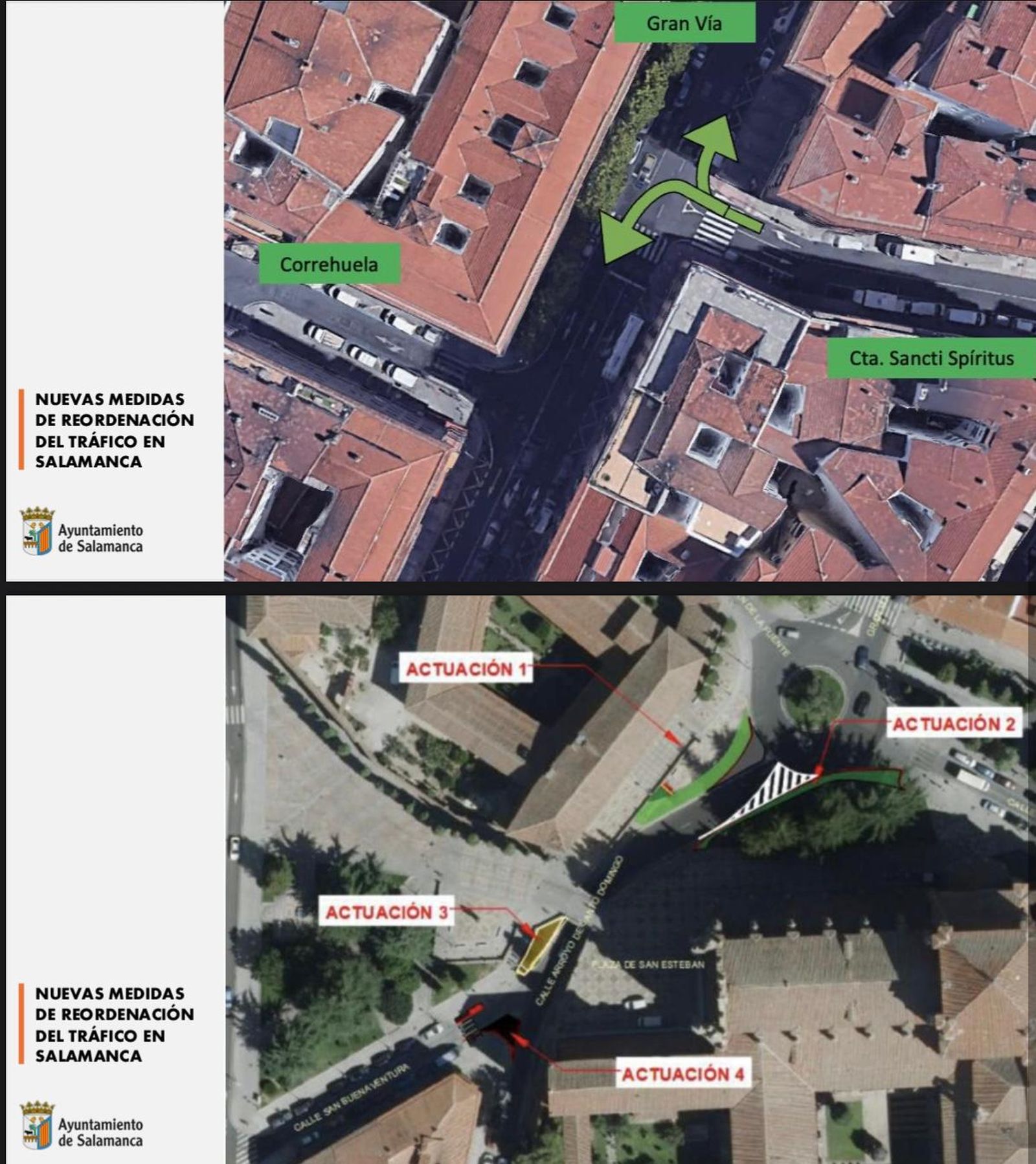 El Ayuntamiento llevará a cabo una reordenación del tráfico en varias calles de Salamanca. Foto de archivo