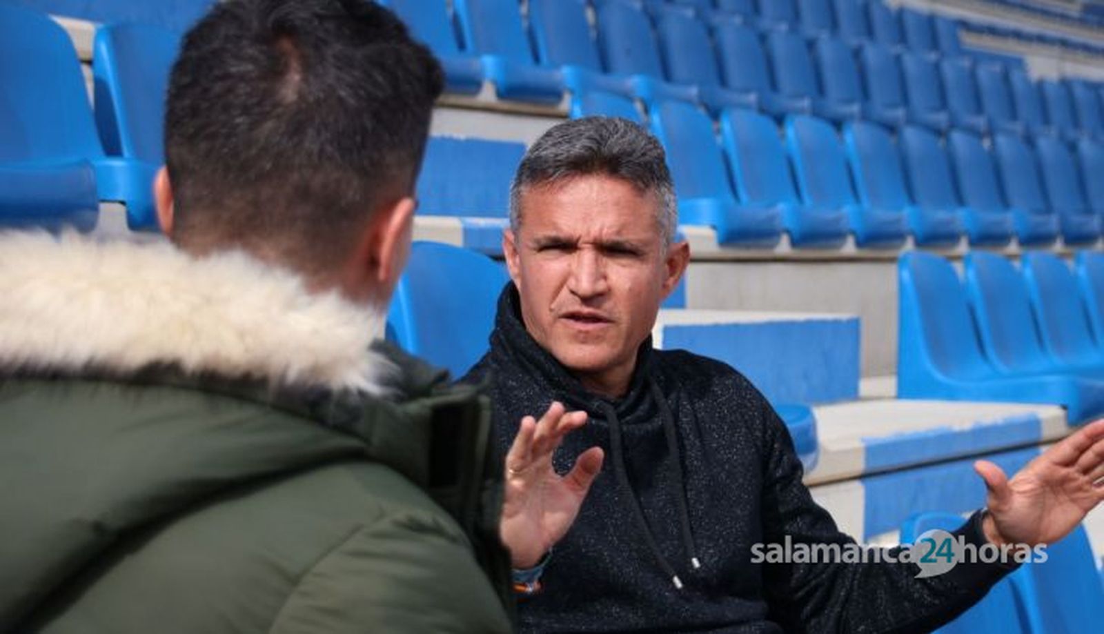 Dani Ponz cumple un año como entrenador de Unionistas | FOTO Andrea M