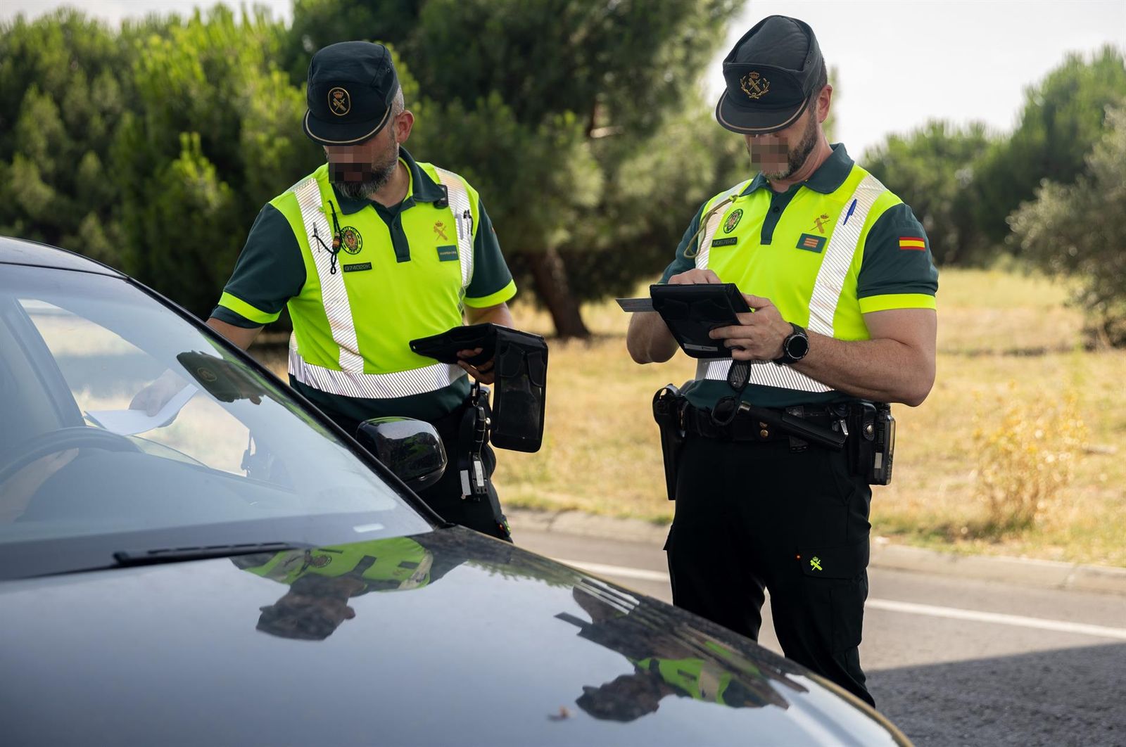 Control de tráfico de la Guardia Civil