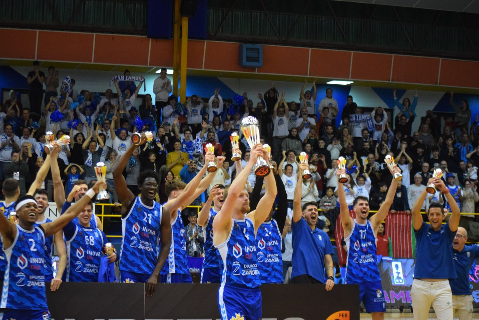 El CB Zamora, campeón de la Copa LEB Plata.