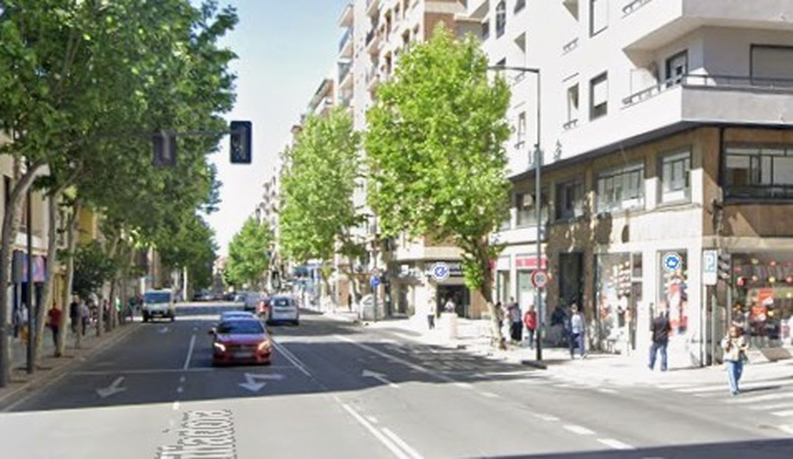 Avenida de María Auxiliadora en Salamanca. Google Maps