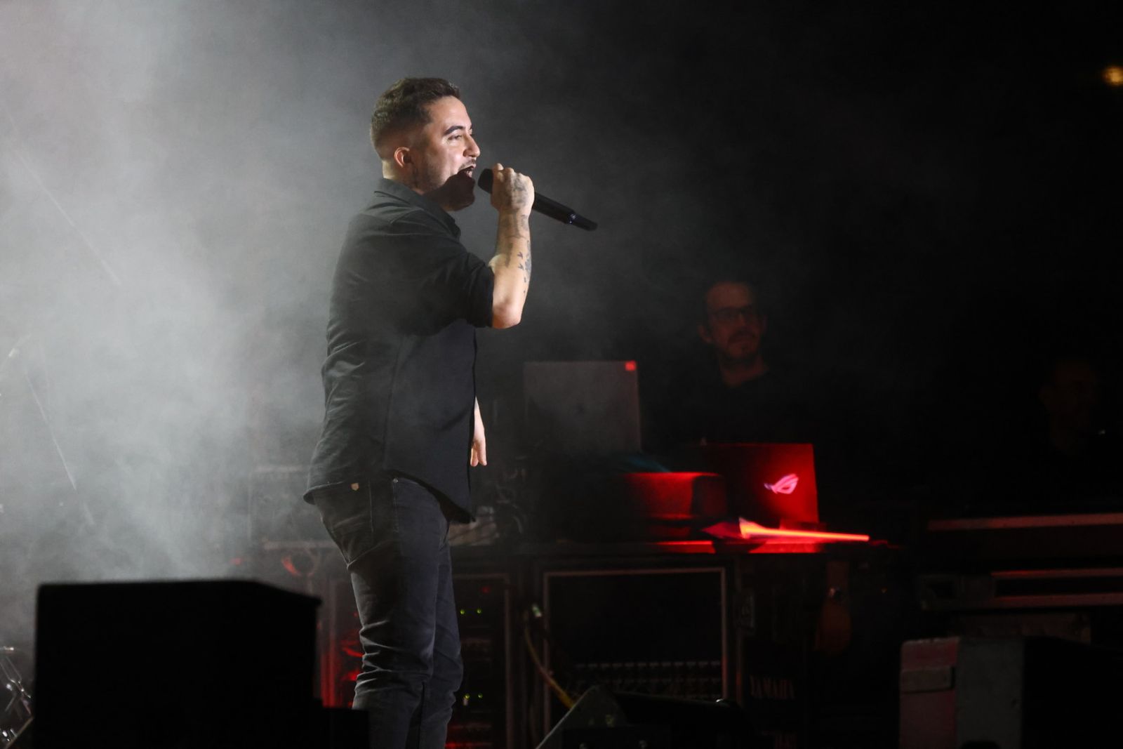 Concierto de Beret en la Plaza de la Concordia