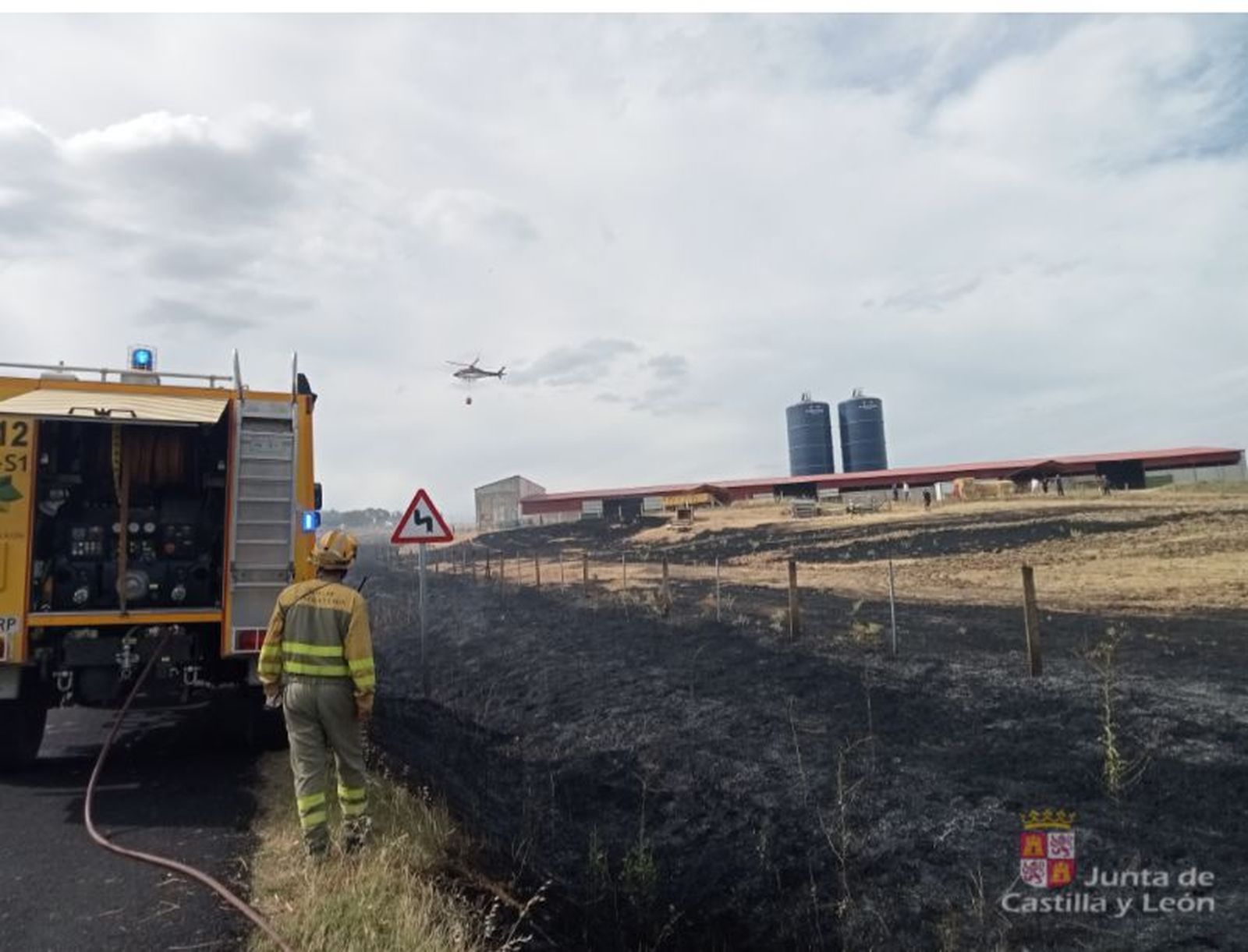 Incendio en Aldehuela de la Bóveda