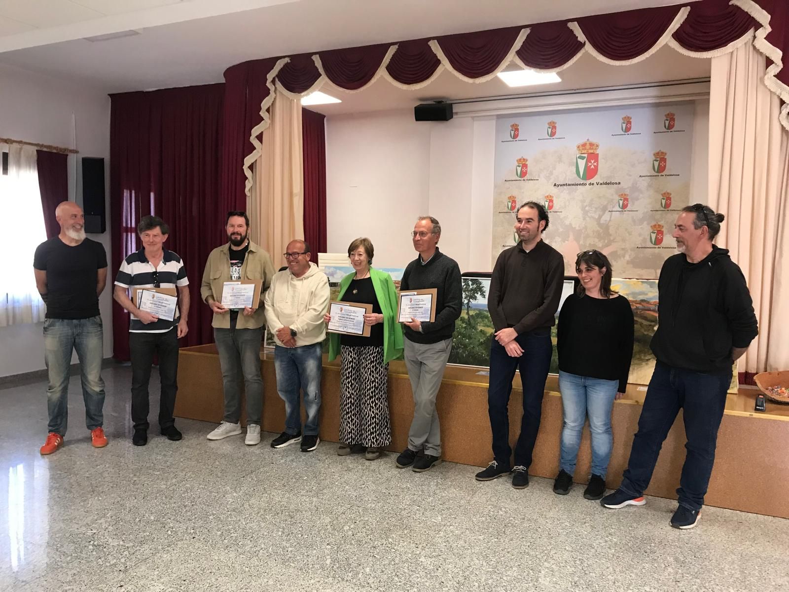 Premiados y jurado certamen pintura Valdelosa