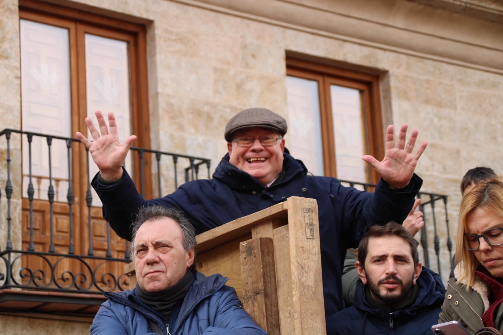 Ambiente del Encierro tradicional del lunes 17 de febrero