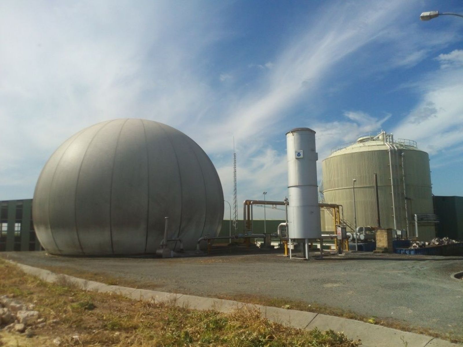 Gasómetro, antorcha y digestor