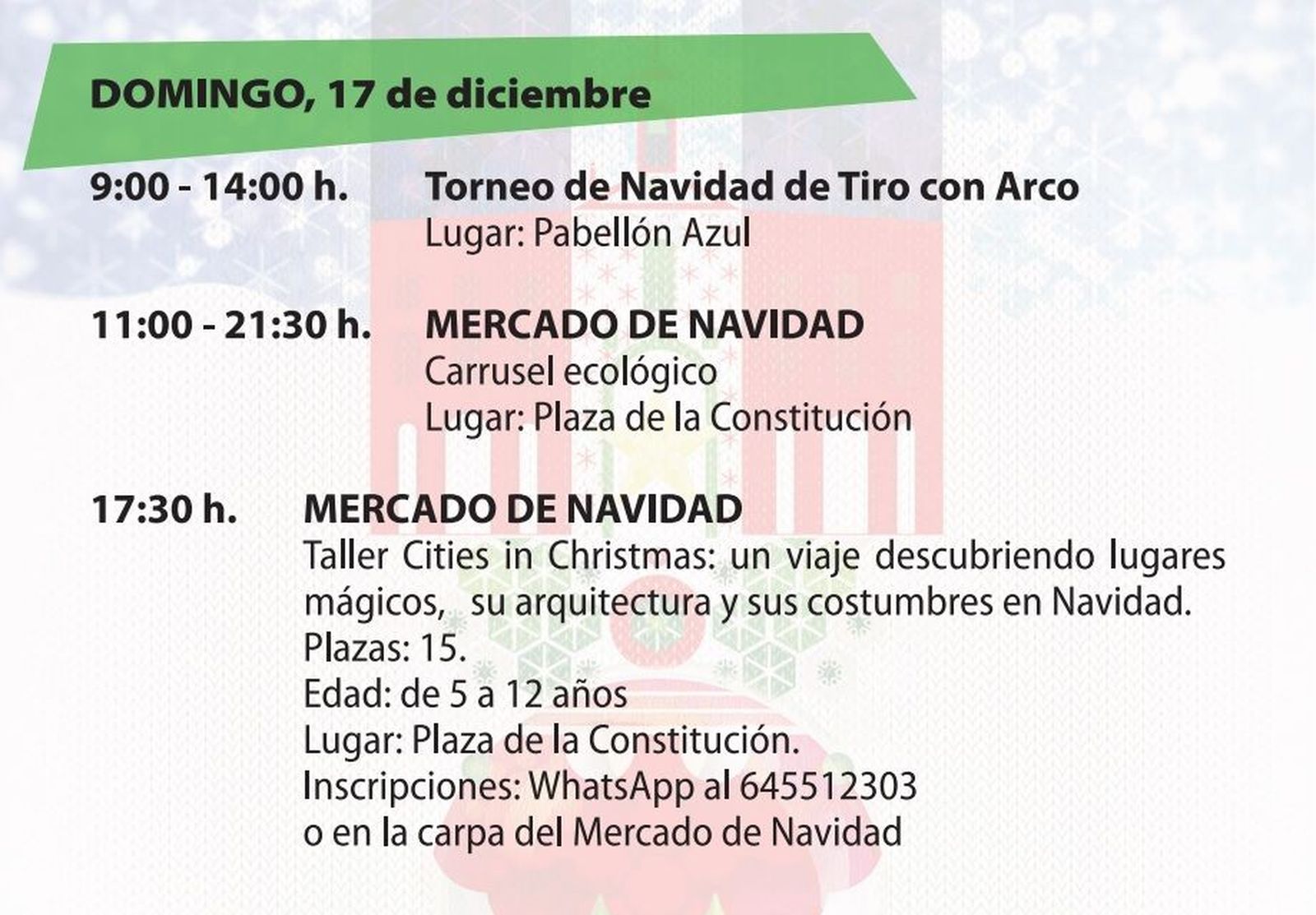 Programa de Navidad 17 de diciembre