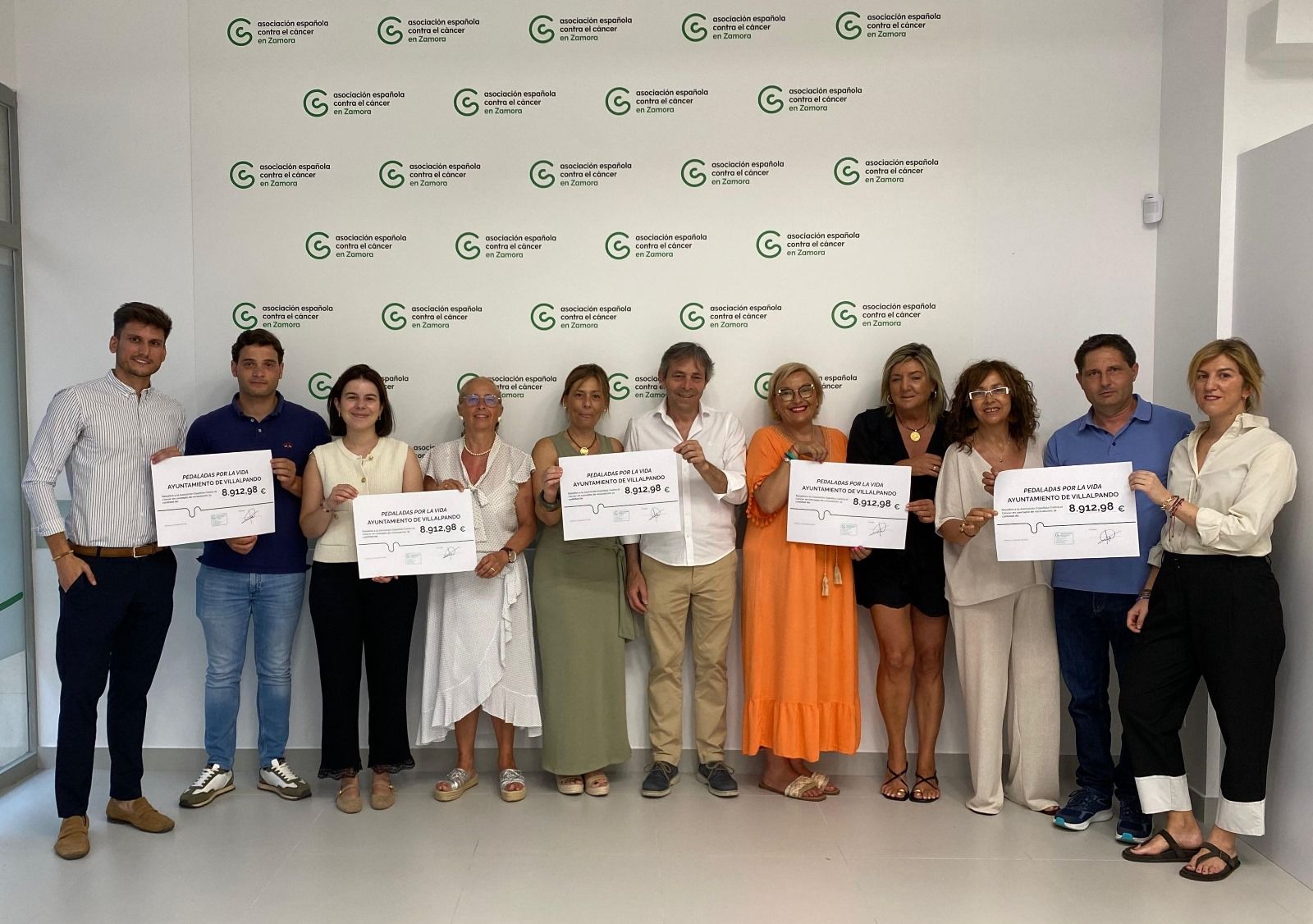 Villalpando se vuelca en la lucha contra el cáncer con más de 300 ciclistas y casi 9.000 euros recaudados