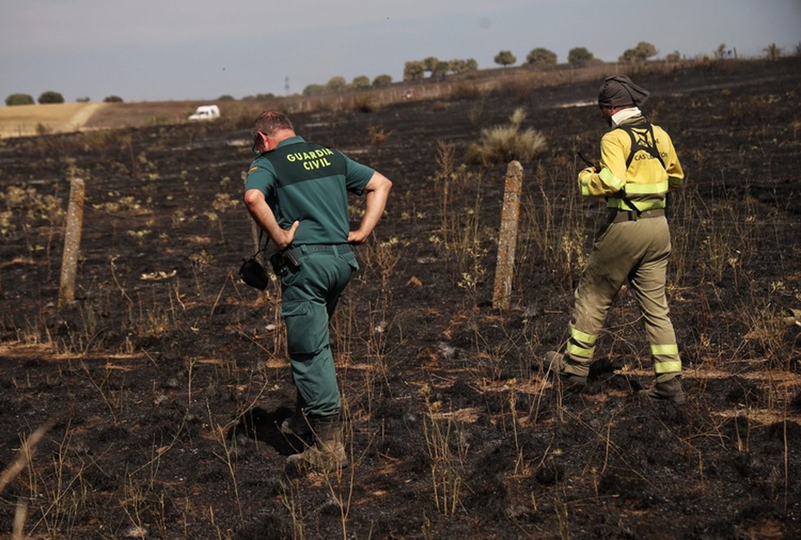 Así ha sido la actución de los Servicios de Extinción para sofocar el incendio en Castillejo de Martín Viejo