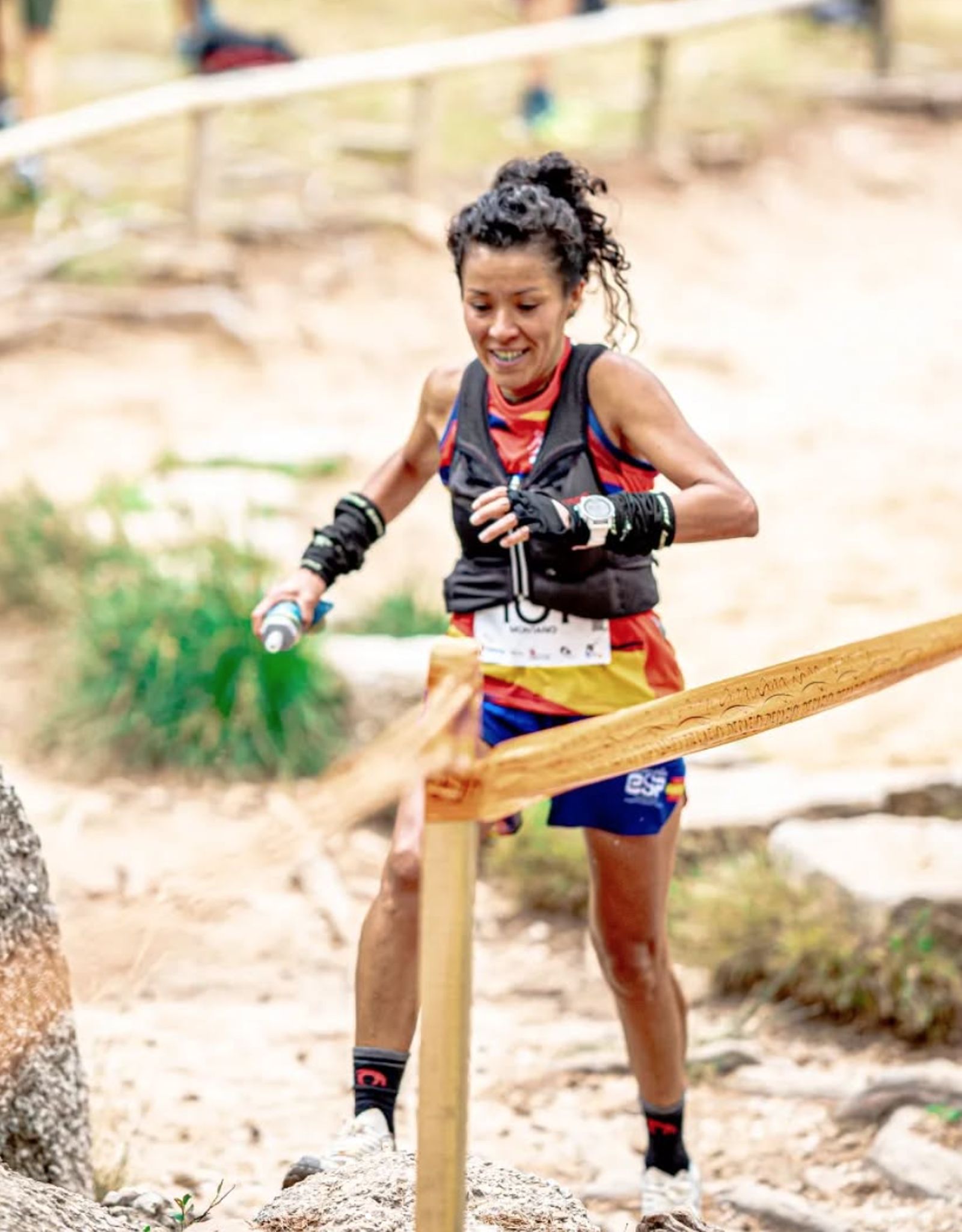 Juana Montaño en la carrera Skyrunning World Championship