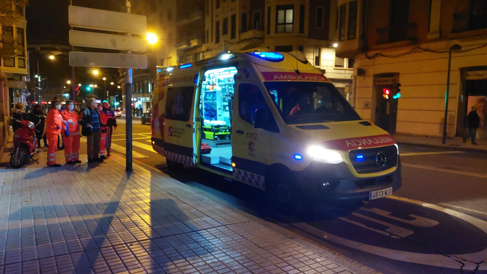 Herido un motorista de reparto tras un accidente en Zamora capital