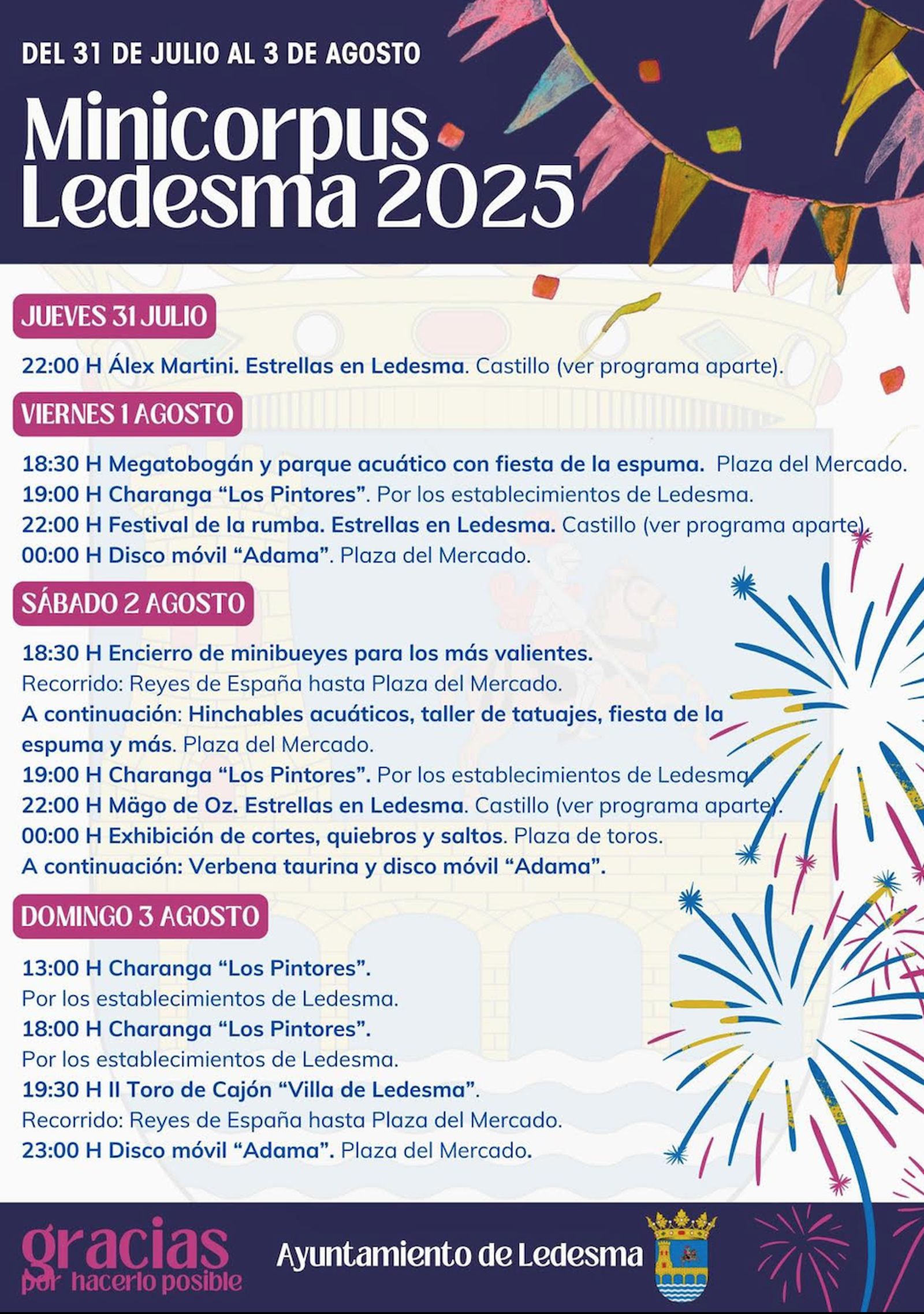 Programa Minicorpus Ledesma 2025