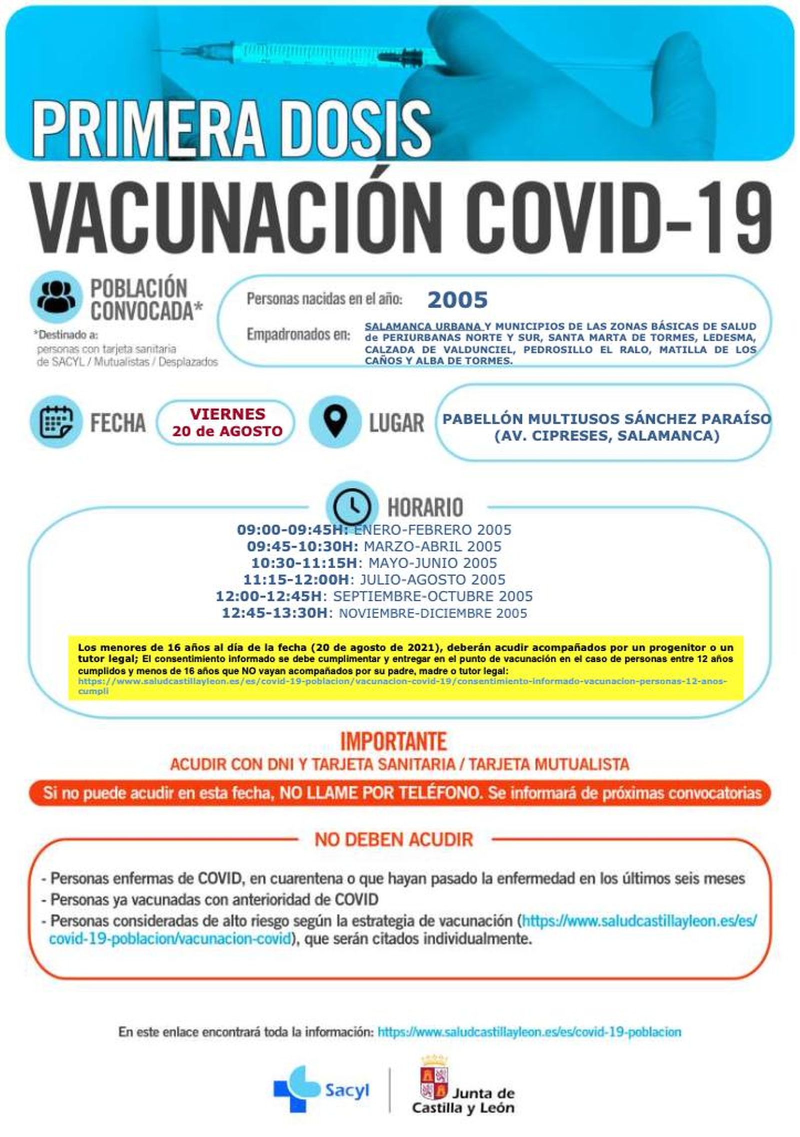 Vacunación 2005 Salamanca