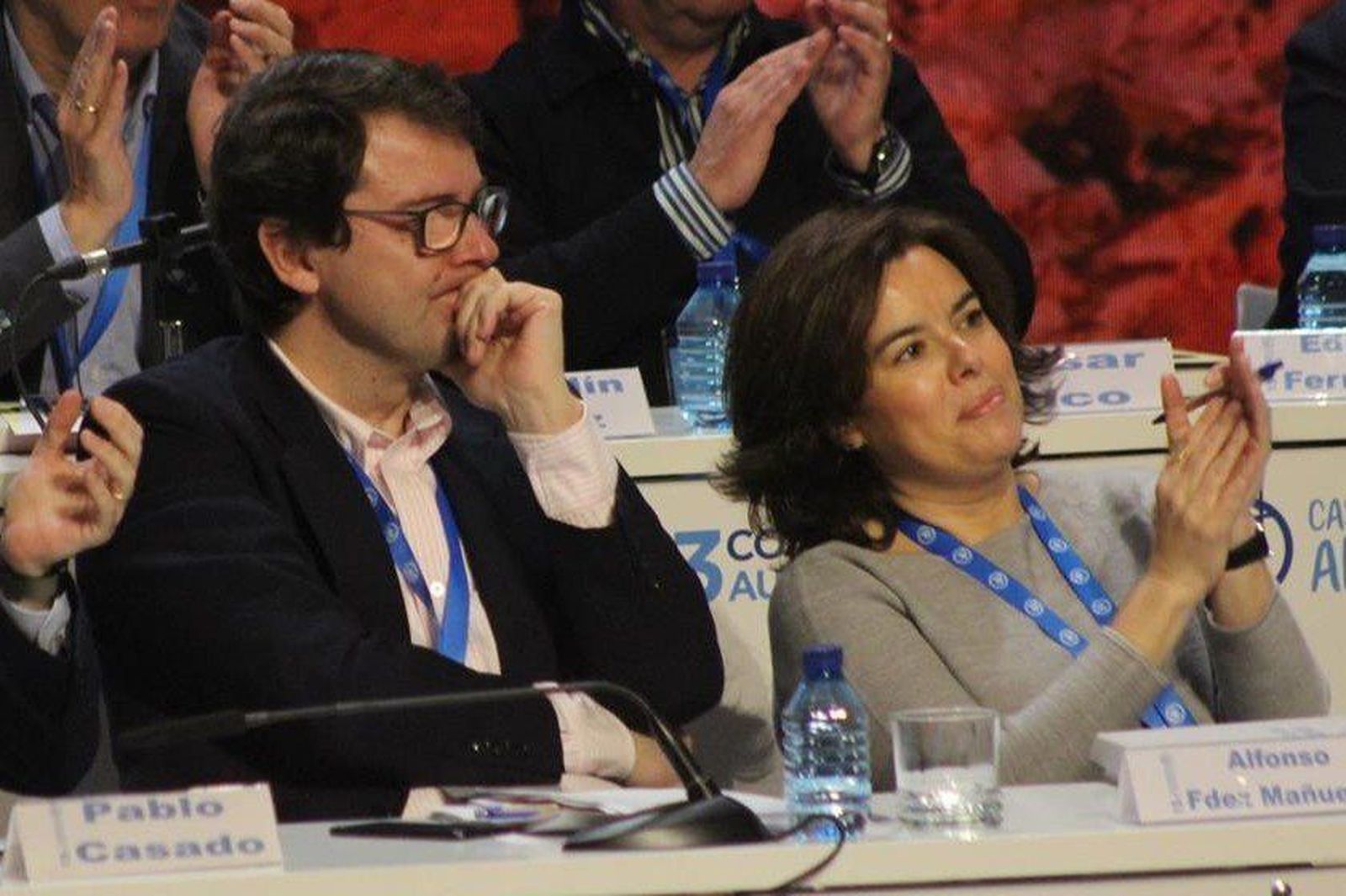 Soraya Sáenz de Santamaría también muestra su apoyo a Mañueco