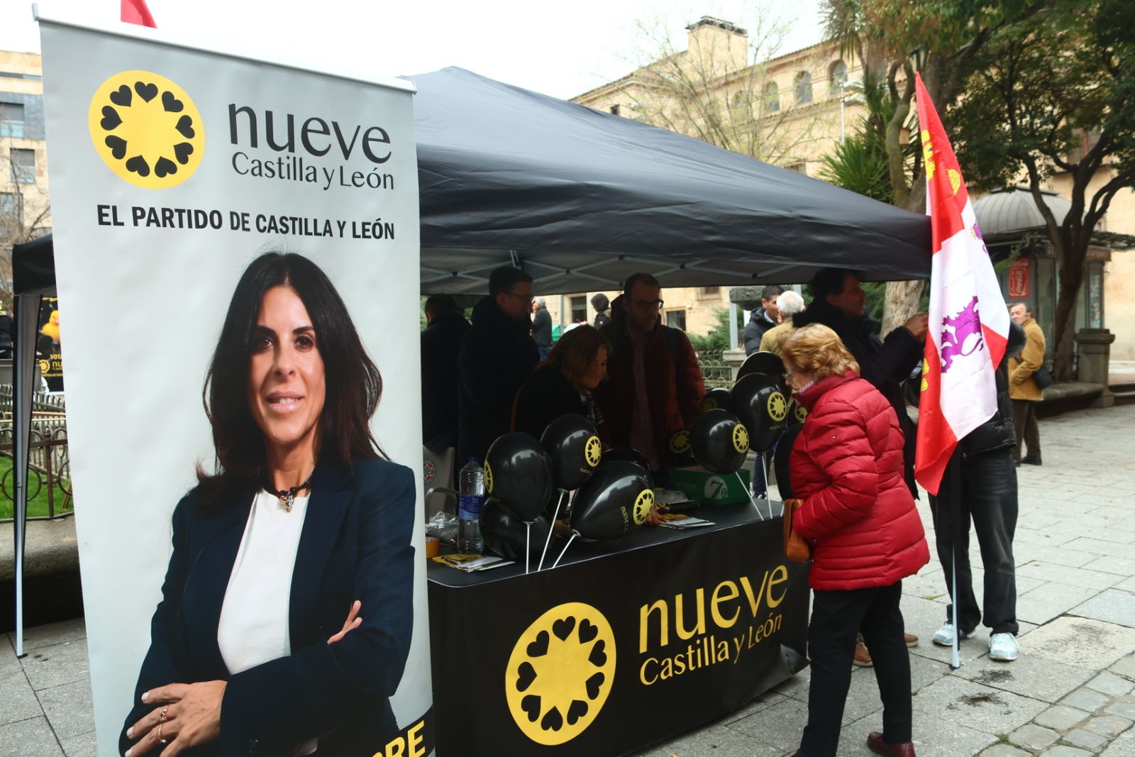 Acto de campaña de Nueve Castilla y León en la Plaza de Los Bandos