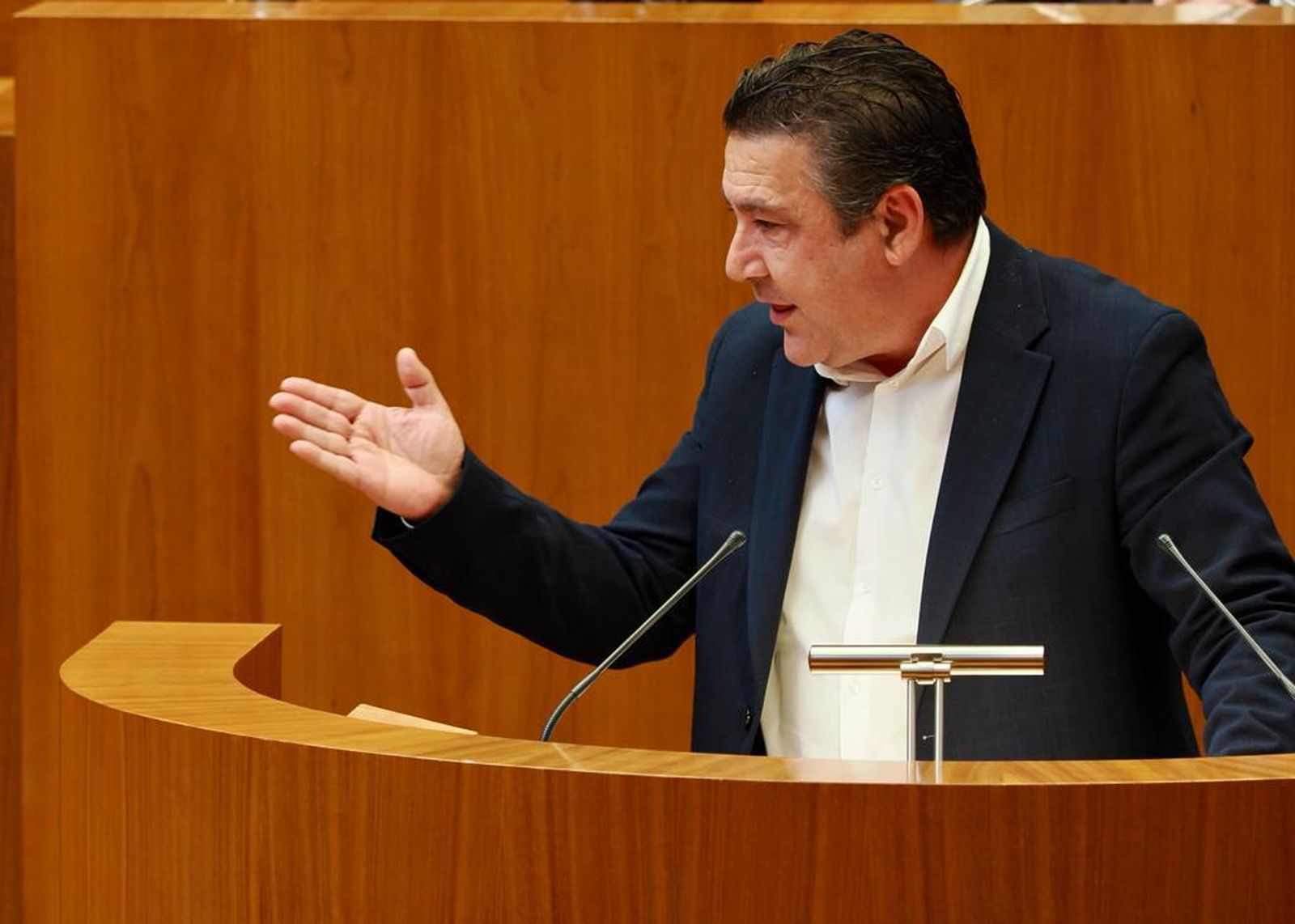 Luis Mariano Santos (UPL), en su intervención en el Debate de política general de la comunidad