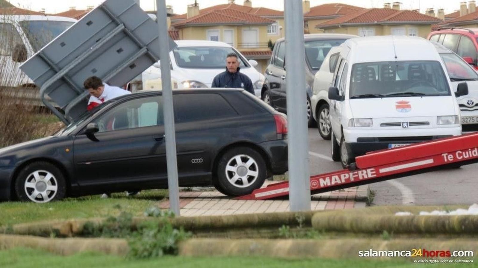 Cuatro heridos en otros tantos accidentes de tráfico en el alfoz de la capital