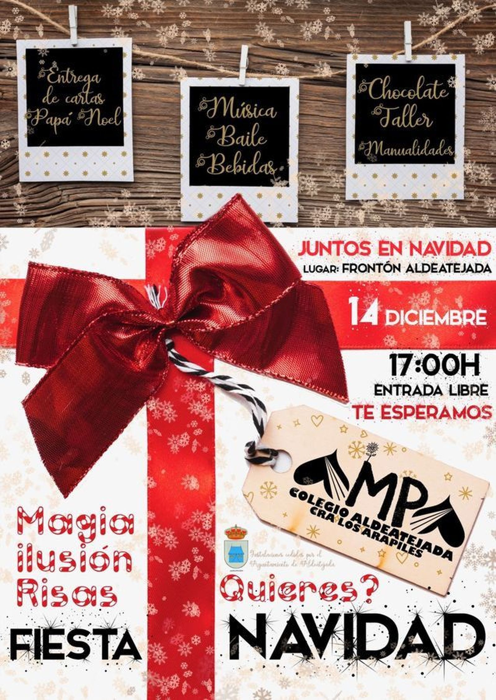 FIESTA NAVIDAD 2019 AMPA COLEGIO ALDEATEJADA CRA LOS ARAPILES