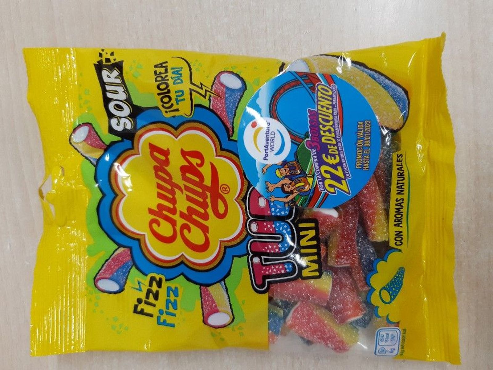 Regaliz de la marca Chupa Chups. Foto @AESAN_gob_es