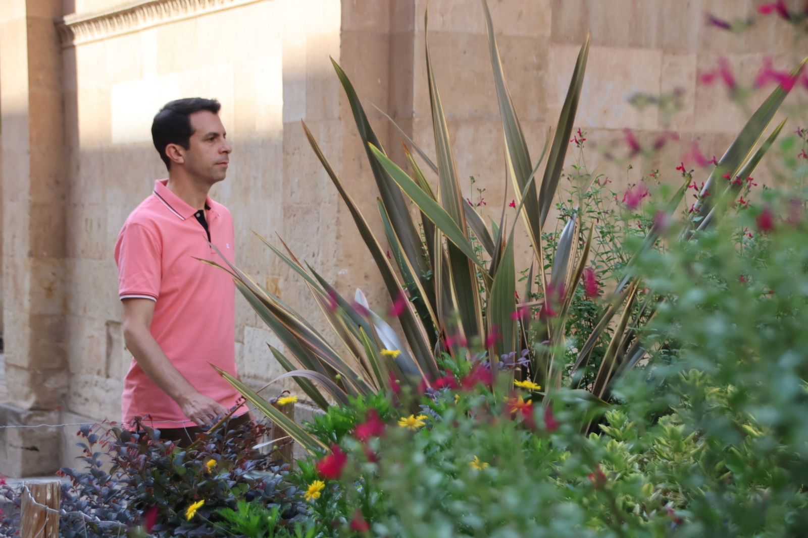 Entrevista Jaime Laso, técnico ayto para el reportaje de los polinizadores