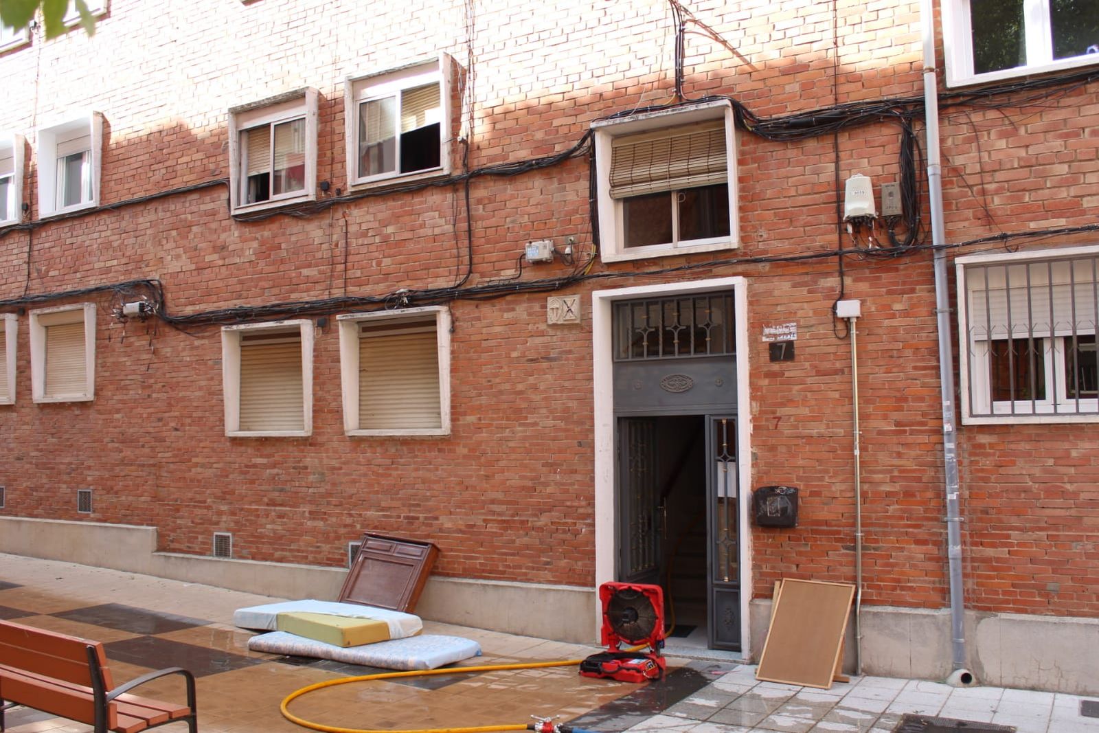 Incendio en una vivienda de la calle Santa Marta de Salamanca