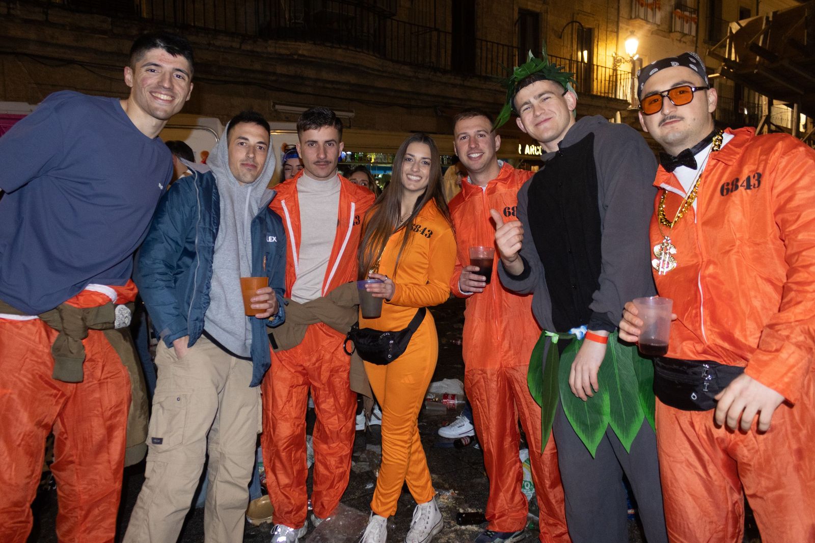 Salamanca de noche, sábado del Carnaval del Toro de Ciudad Rodrigo