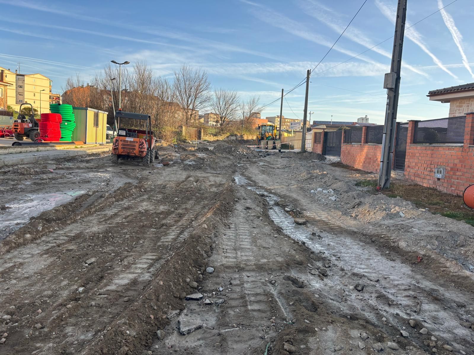 Obras urbanizacion calle Verbena