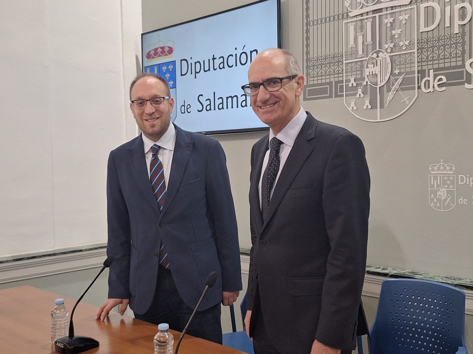 Javier Iglesias y Marcos Iglesias en rueda de prensa