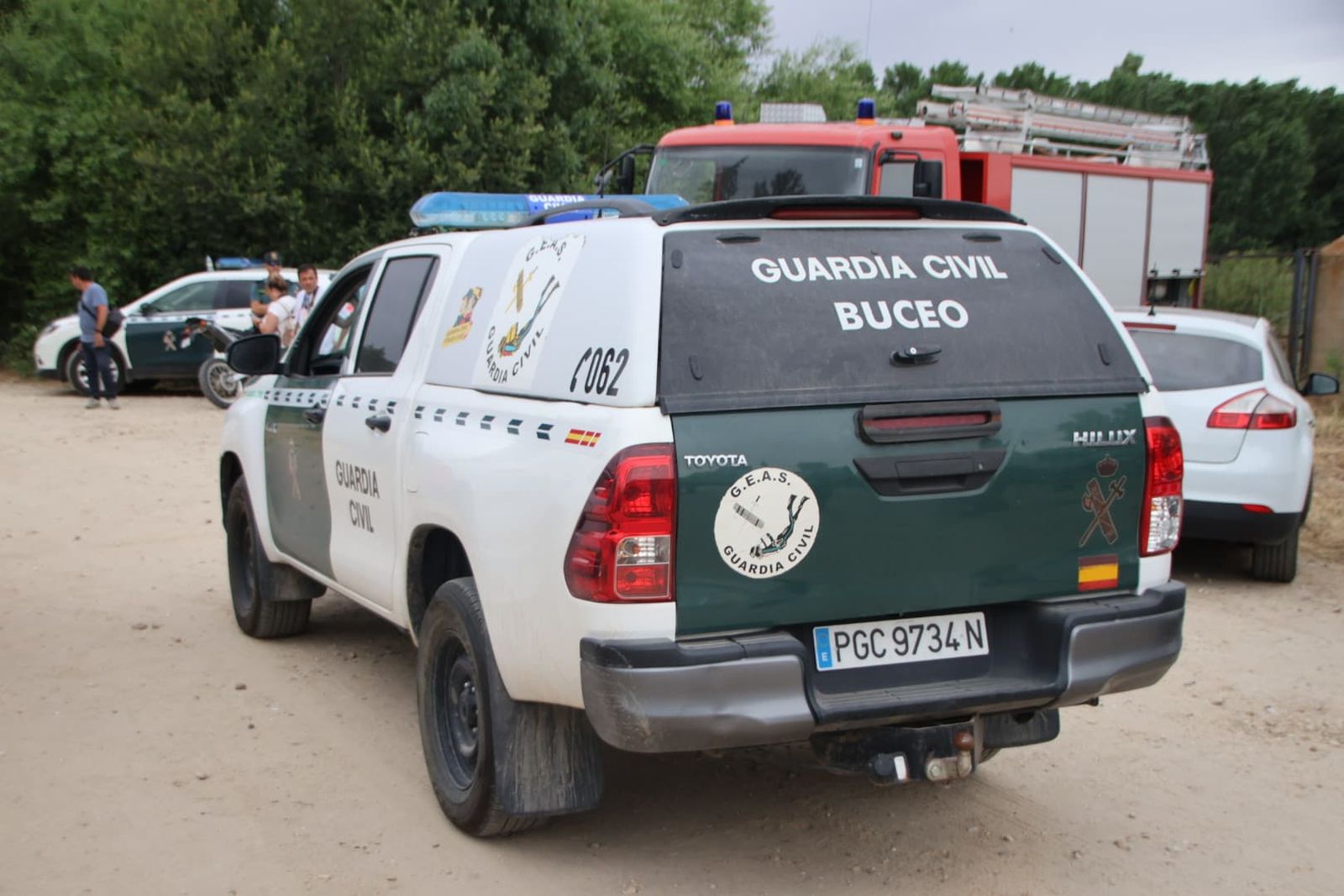 Operativo de búsqueda desplegado en Alba de Tormes para dar con el paradero del menor desaparecido en el río