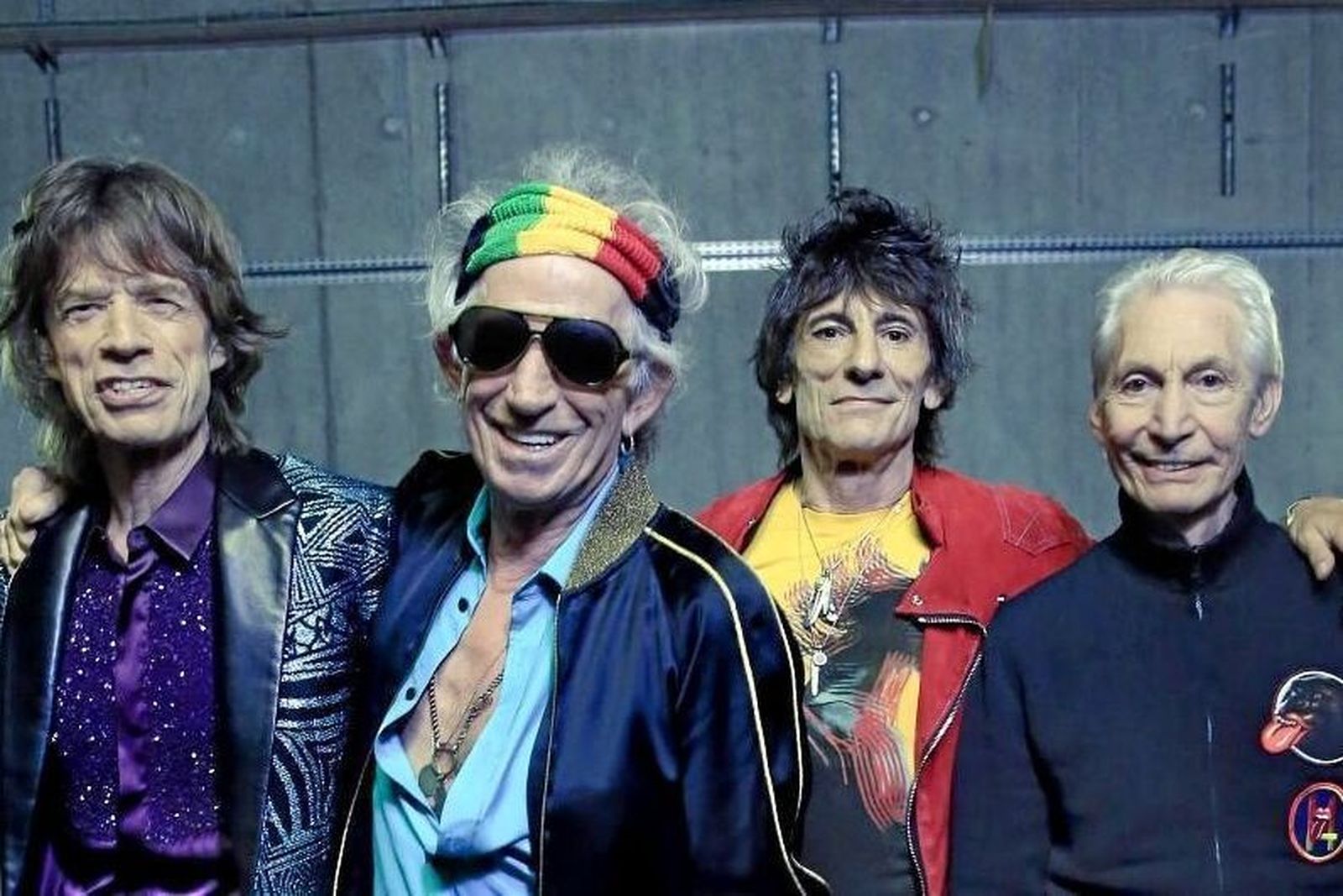 Charlie Watts, primero por la derecha. Foto EP.