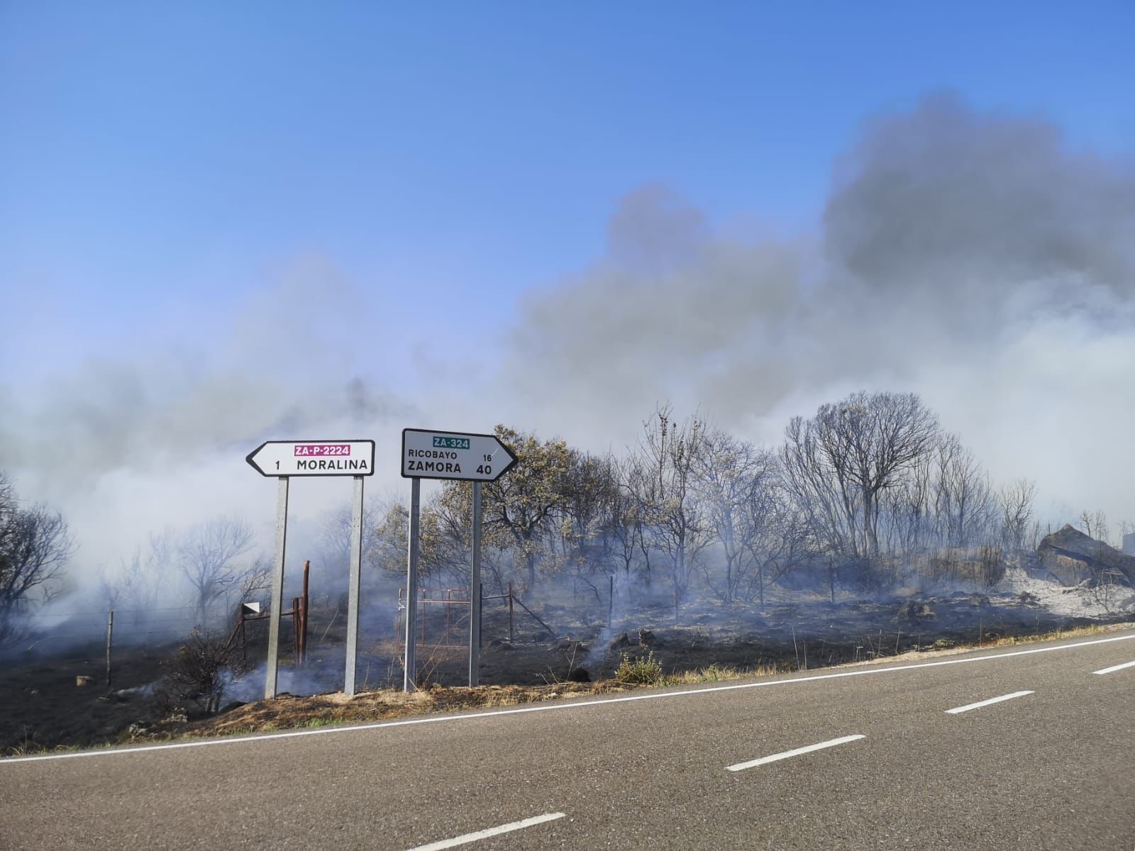 Incendio en Moralina