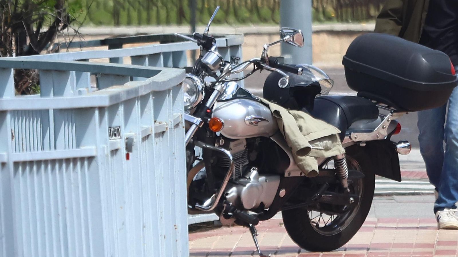 Motocicleta involucrada en el accidente