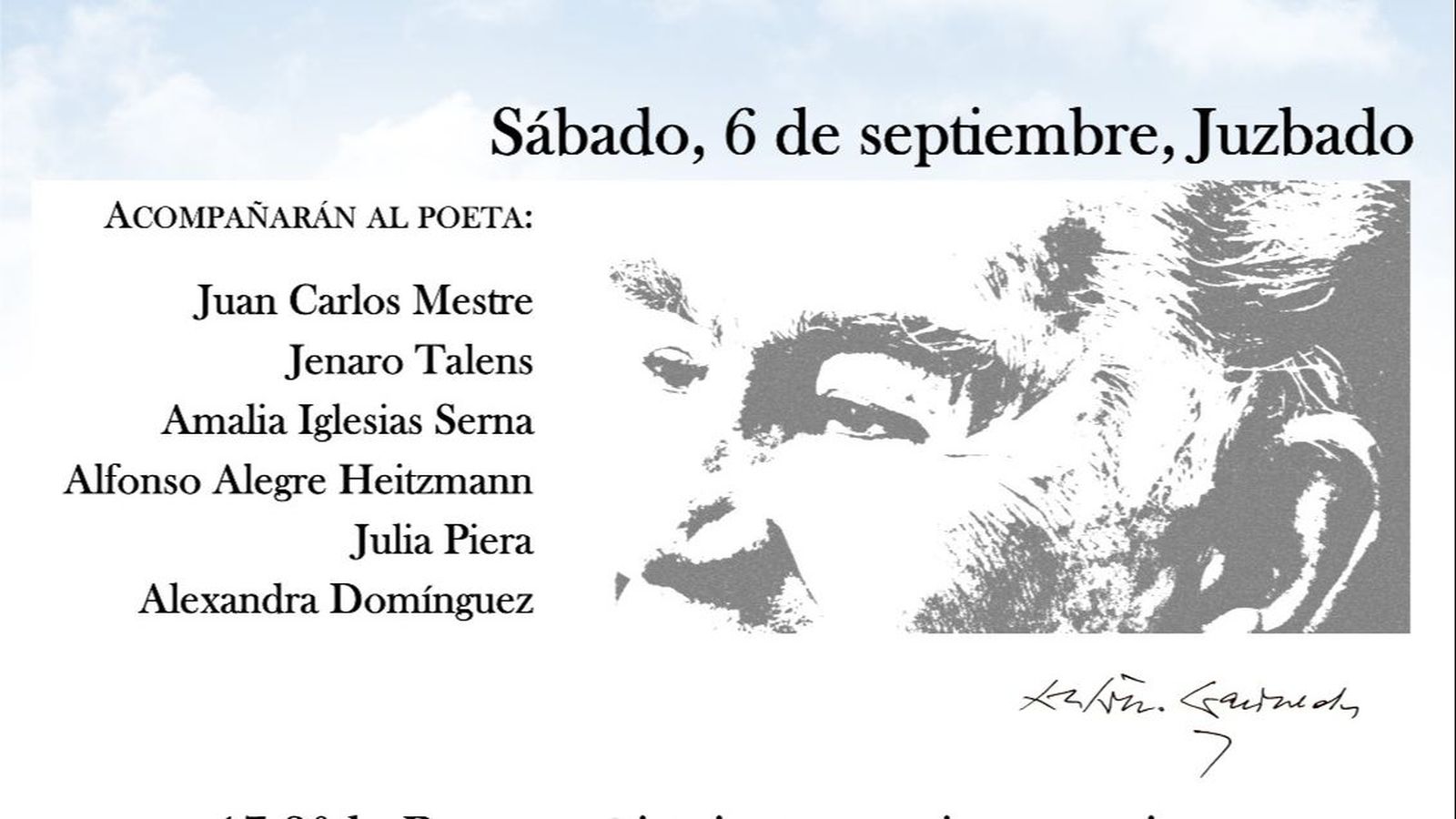 Encuentro poético "Querido Antonio" en Juzbado