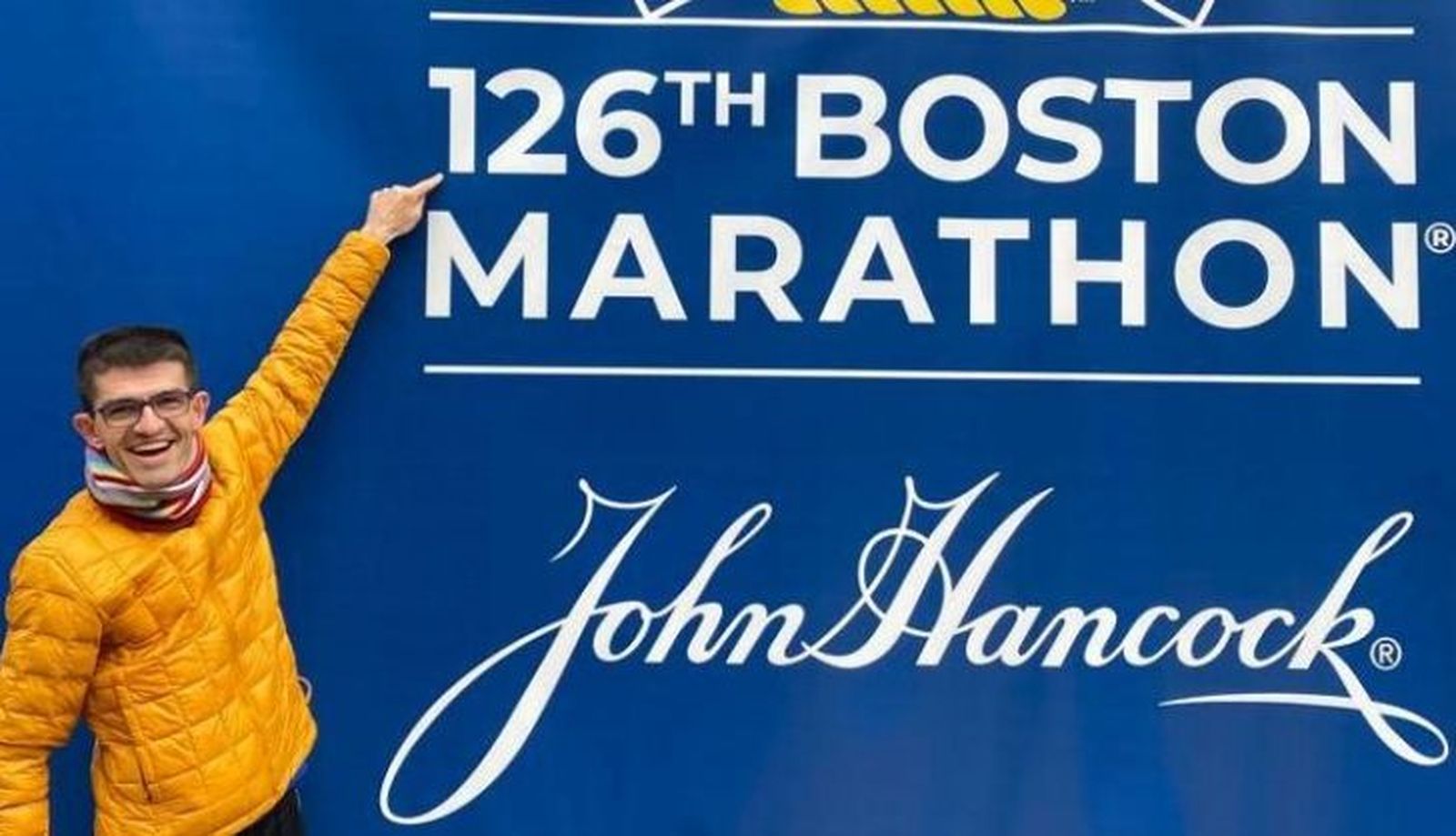 Julio César en la Maratón de Boston 2022